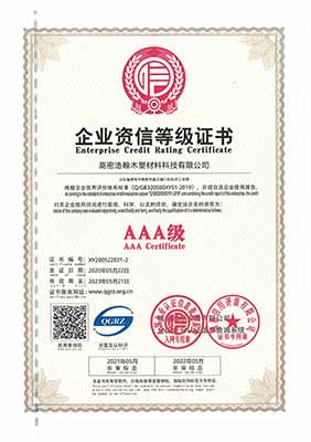 HaoHan Chem Certificate